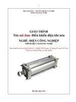 Giáo trình Điều khiển điện khí nén - Nghề: Điện công nghiệp - Trình độ: Cao đẳng nghề (Tổng cục Dạy nghề)