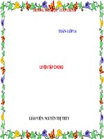 Bài giảng luyện tập chung trang 125   toán lớp 1 