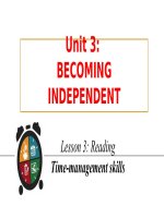 Unit 3 becoming independent lesson 3 reading 