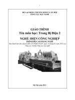 Giáo trình Trang bị điện 2 - Nghề: Điện công nghiệp - Trình độ: Cao đẳng nghề (Tổng cục Dạy nghề)