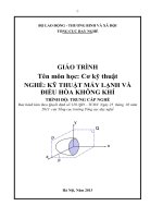 Giáo trình Cơ kỹ thuật - Trình độ: Trung cấp nghề (Tổng cục Dạy nghề)