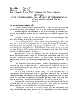 CHUYÊN đề CUỘC CÁCH MẠNG KHOA học – kĩ THUẬT từ năm 1945 đến NAY