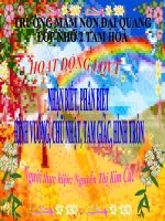 slide bài giảng NHẬN BIẾT HÌNH TRÒN, HÌNH VUÔNG 