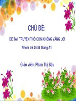 slide bài giảng truyện thỏ con không vâng lời 