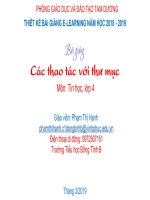 slide bài giảng các thao tác với thư mục   tin lớp 4 