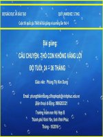 slide bài giảng truyện thỏ con không vâng lời 