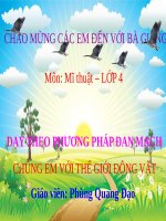 slide bài giảng chúng em với thế giới động vật   mĩ thuật lớp 4 