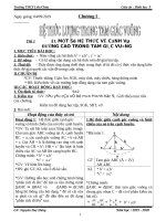 Giáo án toán 9 hình học HKI năm học 2019 2020 