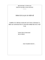 Nghiên cứu mối quan hệ giữa kỹ năng lãnh đạo và hiệu quả kinh doanh của doanh nghiệp dệt may việt nam tt 
