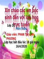 slide bài giảng TOÁN 2   TUẦN 23 LUYỆN tập 