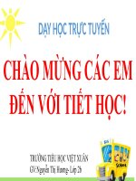 slide bài giảng môn toán lớp 2b bảng chia 2 (tuần 22) 