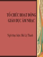 slide bài giảng tổ chức hoạt động giáo dục âm nhạc trong trường mầm non 