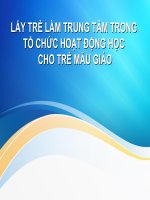 slide bài giảng hướng dẫn tổ chức hoạt động học của trẻ mẫu giáo 