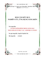 Sử dụng kênh hình trong giảng dạy phần sinh sản ở thực vật – sinh học 11 cơ bản  