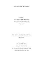 LỊCH SỬ 80 NĂM NGÀNH TUYÊN GIÁO CỦA ĐẢNG CỘNG SẢN VIỆT NAM (1930 – 2010)