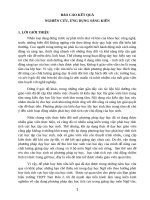 Vận dụng một số phương pháp và kĩ thuật dạy học tích cực nhằm hình thành năng lực học sinh trong giờ đọc hiểu ngữ văn tại trường THPT tam đảo 2 