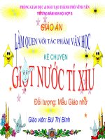 slide bài giảng truyện giọt nước tí xíu 