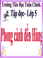 Bài giảng phong cảnh đền hùng   tập đọc lớp 5 