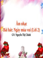 slide bài giảng âm nhạc ngày mùa vui 