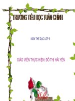 Bài giảng thể dục lớp 5 