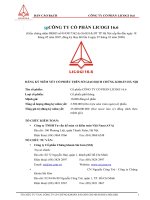 BẢN CÁO BẠCH CÔNG TY CỔ PHẦN LICOGI 16.6