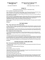 THÔNG TƯ HƯỚNG DẪN VỀ PHƯƠNG ÁN QUẢN LÝ RỪNG BỀN VỮNG