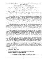 chuyên đề đảo NGỮ TRONG câu TIẾNG ANH 