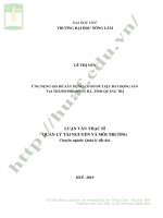 UNG DUNG GIS DE XÂY DUNG CO SO DU LIEU BAT DONG SAN TAI THÀNH PHO DÔNG HÀ, TINH QUANG TRI LUAN VAN THAC SI