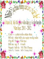 slide bài giảng NHẬN BIẾT các NGÀY TRONG TUẦN