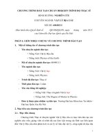 CHƯƠNG TRÌNH ĐÀO TẠO CHUẨN ĐHQGHN TRÌNH ĐỘ THẠC SĨ ĐỊNH HƯỚNG: NGHIÊN CỨU CHUYÊN NGÀNH: VẬT LÝ ĐỊA CẦU