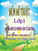 Bài giảng chủ đề 10 đàn gà của em   mỹ thuật lớp 1 
