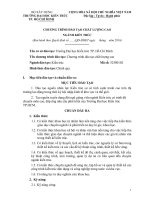 CHƯƠNG TRÌNH ĐÀO TẠO CHẤT LƯỢNG CAO NGÀNH KIẾN TRÚC