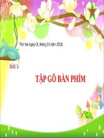 slide bài giảng tập gõ bàn phím 