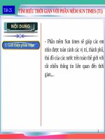 slide bài giảng tìm hiểu thời gian với phần mềm suntimes 