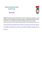 PHƯƠNG PHÁP THỐNG KÊ TRONG HẢI DƯƠNG HỌC