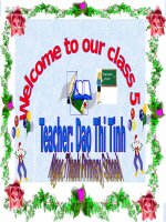 Bài giảng unit 15  what would you like to be in the future   tiếng anh 5 