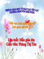 slide bài giảng làm quen chữ cái h,k 