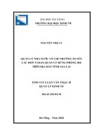 Quản lý Nhà nƣớc về chi thƣờng xuyên tại các đơn vị Ban quản lý rừng phòng hộ trên địa bàn tỉnh Gia Lai