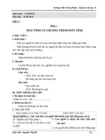 Giáo án Tin học 8 (Kỳ I)