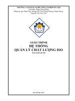 Giáo trình Hệ thống quản lý chất lượng ISO - CĐ Nghề Công Nghiệp Hà Nội