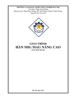 Giáo trình Hàn MIG MAG nâng cao - CĐ Nghề Công Nghiệp Hà Nội