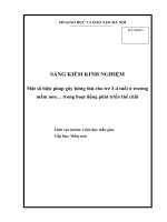 SKKN một số biện pháp gây hứng thú cho trẻ 3 4 tuổi ở trường mầm non… trong hoạt động phát triển thể chất 