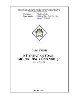 Giáo trình Kỹ thuật an toàn-môi trường công nghiệp - CĐ Nghề Công Nghiệp Hà Nội