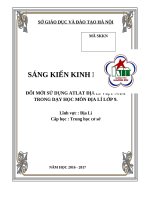 SKKN đổi mới phương pháp sử dụng atlat địa lí việt nam trong dạy học môn địa lí lớp 9 trường THCS 