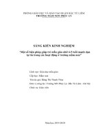 SKKN một số biện pháp giúp trẻ mẫu giáo nhỡ 4 5 tuổi mạnh dạn tự tin trong các hoạt động ở trường mầm non