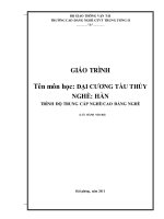 Giáo trình Đại cương tàu thủy - Nghề: Hàn - Trình độ: Cao đẳng nghề - CĐ Nghề Giao Thông Vận Tải Trung Ương II