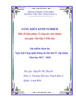 SKKN một số biện pháp về công tác chủ nhiệm của giáo viên lớp 3 tiểu học 