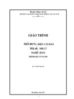 Giáo trình Điện cơ bản - Nghề: Hàn - Trình độ: Cao đẳng nghề - CĐ Nghề Giao Thông Vận Tải Trung Ương II