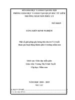 SKKN một số giải pháp gây hứng thú cho trẻ 5  6 tuổi tham gia hoạt động khám phá ở trường mầm non 