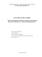 SKKN một số giải pháp phát triển thẩm mĩ thông qua hoạt động tạo hình cho trẻ mẫu giáo bé 3 4 tuổi trong trường mầm non 